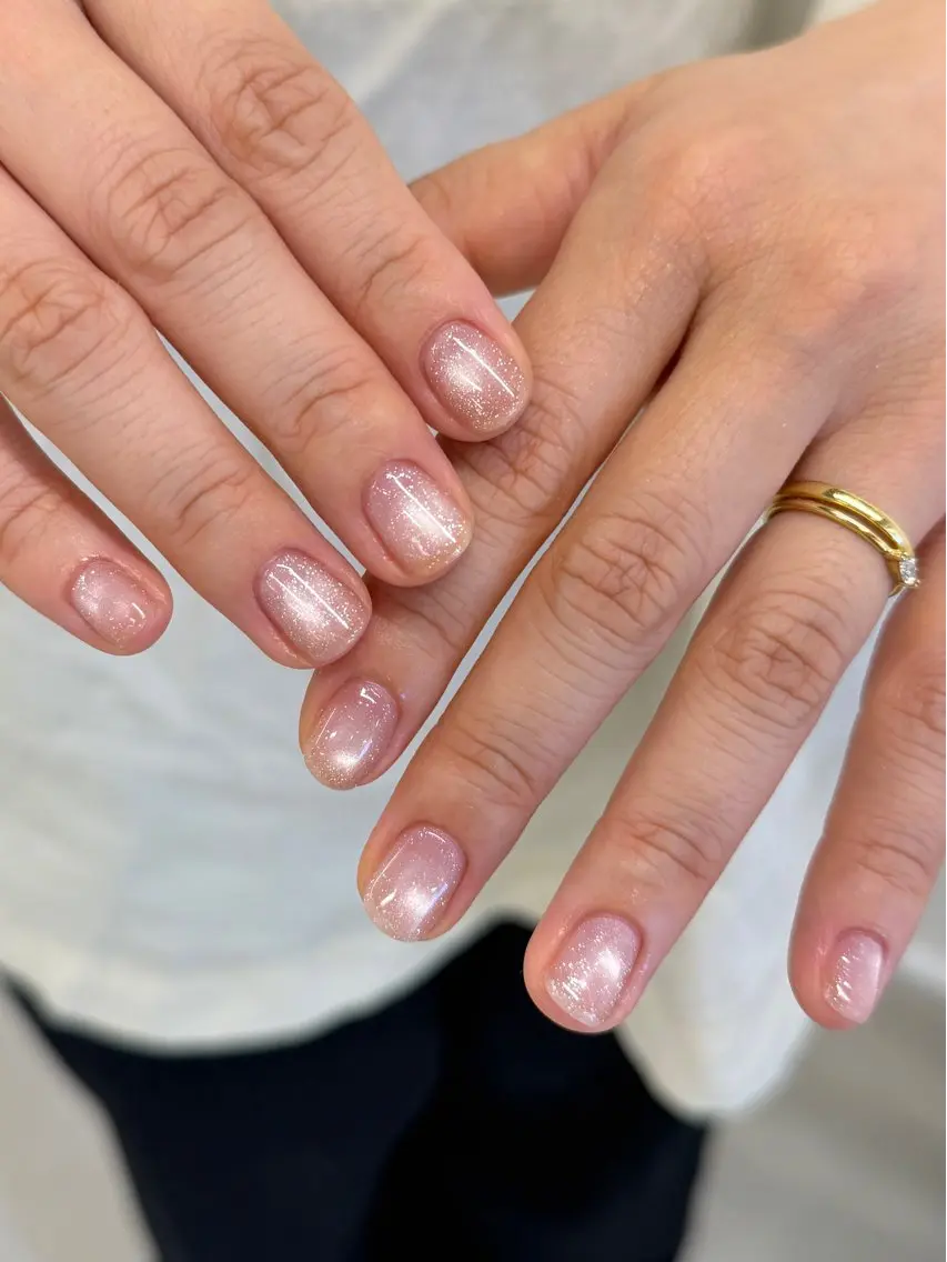 ネイル フラッシュネイル フラッシュマグ ジェルネイル マグネットネイル ニュアンスネイル ネイルサロン hotoriのネイルデザイン
