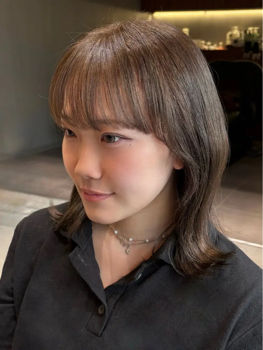 カラー ベージュカラー オリーブベージュ ヘアカラー 縮毛矯正/透明感カラ ー🍒/Kannaのヘアスタイル