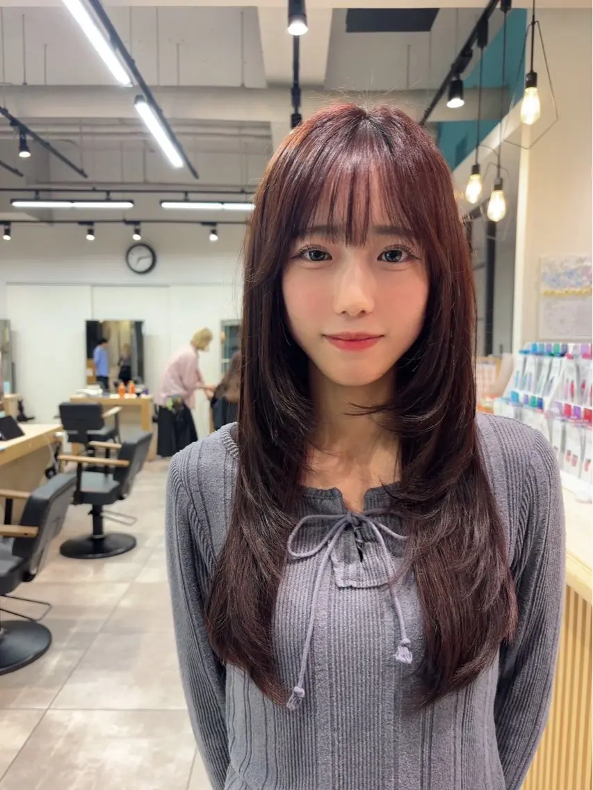 ロング カット 🌞レイヤー×カラー 前川那津美🌞のヘアスタイル