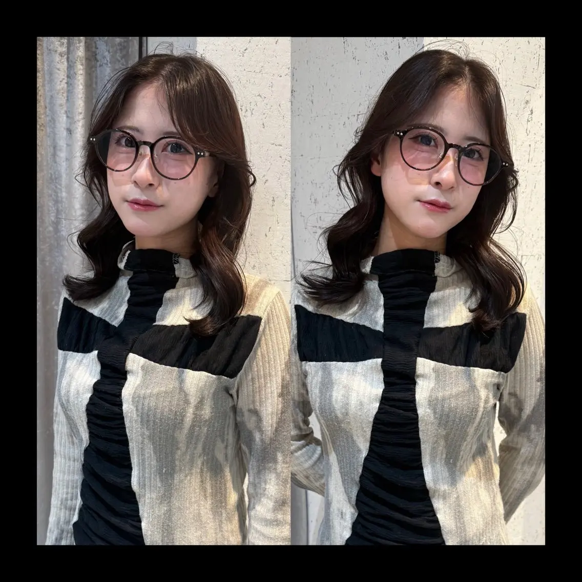 ミディアム カラー 透明感カラー カット ヘアカラー トリートメント mai / linoah˚✧のヘアスタイル