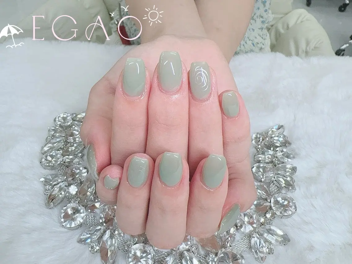 ネイル アートネイル フットネイル フレンチネイル ジェルネイル グラデーション ハンドネイル EGAO NAIL 錦糸町店のネイルデザイン