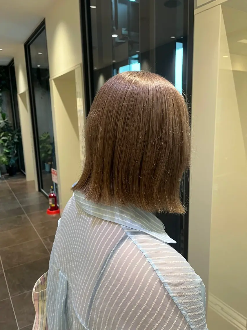 ミディアム ヘアカラー レイヤーカット＊艶＊ 蒲生四丁目＊山保美月のヘアスタイル