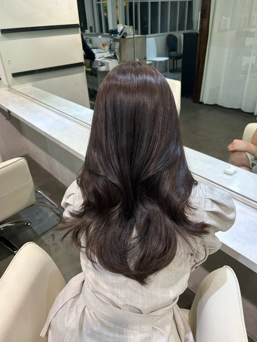 ロング カラー カット ヘアカラー トリートメント 🫧ナオ🫧 /韓国 ヘア/ マンツーマンのヘアスタイル