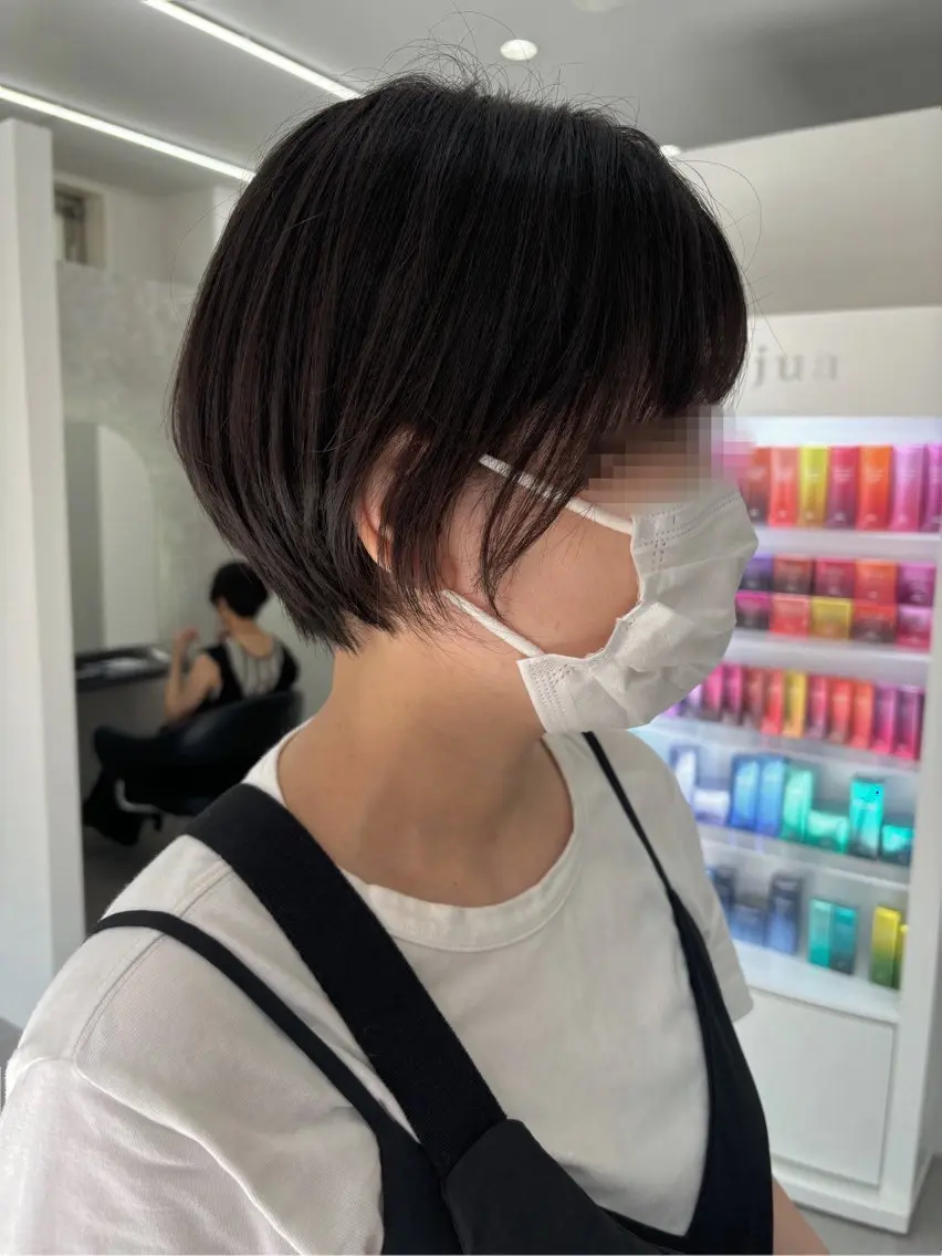 ショート ショートボブ ボブ ショートヘア カット 新村 華奈絵のヘアスタイル