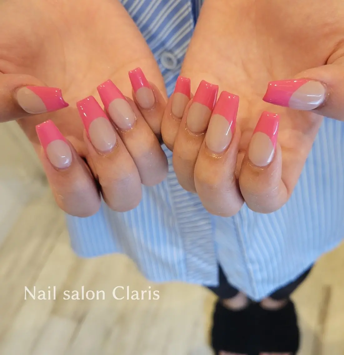 ネイル フレンチネイル スカルプネイル Nailsalon Clarisのネイルデザイン