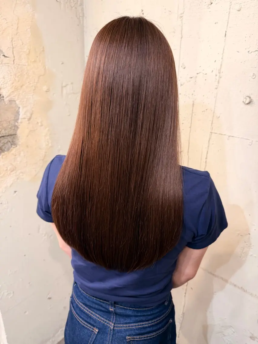 ロング カラー ブラウンカラー モカブラウン ヘアカラー ヘッドスパ なな 吉祥寺 ✮美容師✮のヘアスタイル