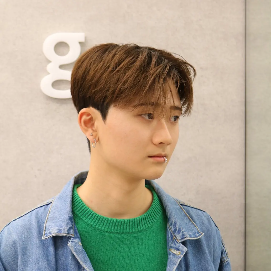 メンズ ダウンパーマ メンズ韓国風 メンズパーマ カット パーマ 小野 康生のヘアスタイル
