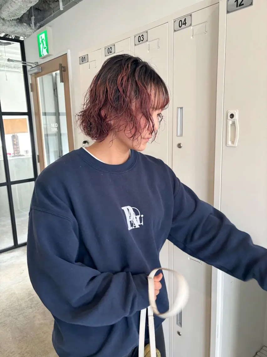 ショート カラー パーマ ショートボブ ボブ ショートヘア カット ヘアカラー パーマ 縮毛矯正 トリートメント Takuma Suzuki中目黒のヘアスタイル