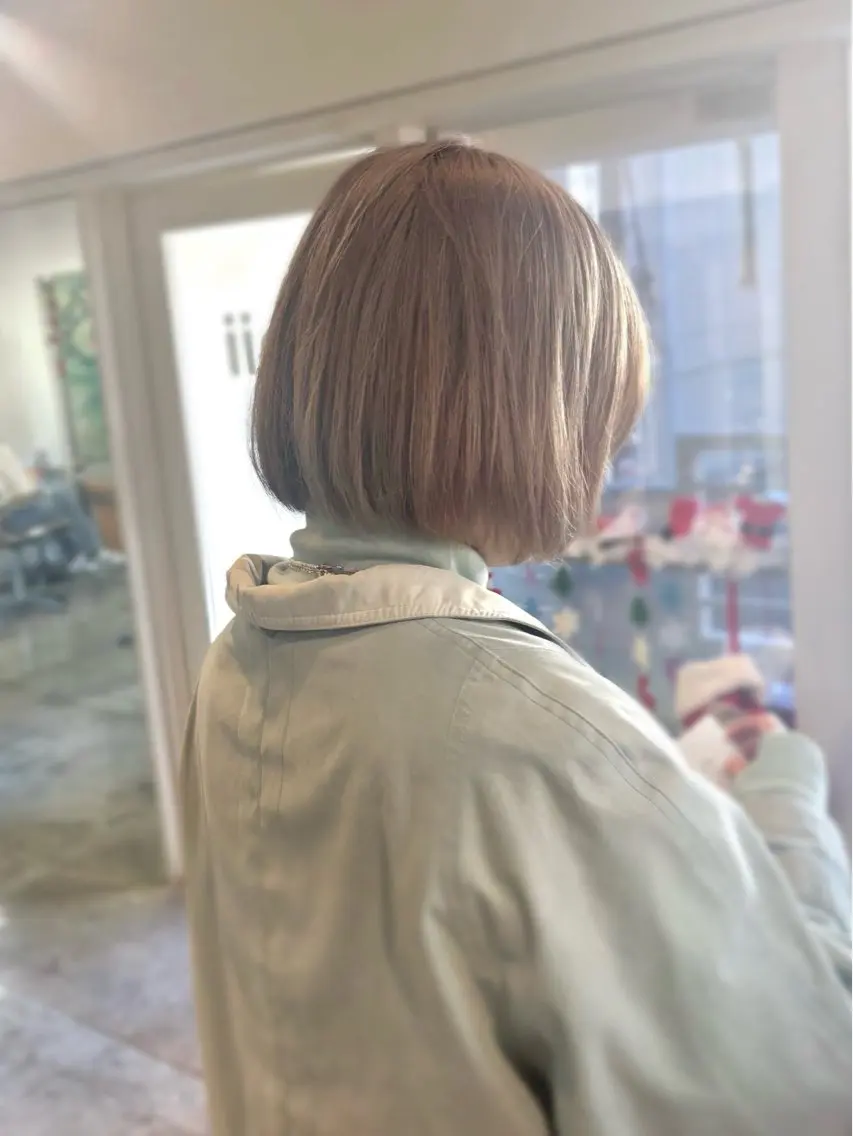 ショート ヘアカラー トリートメント 髪質改善/ヘアケア coiiはしもとはなのヘアスタイル