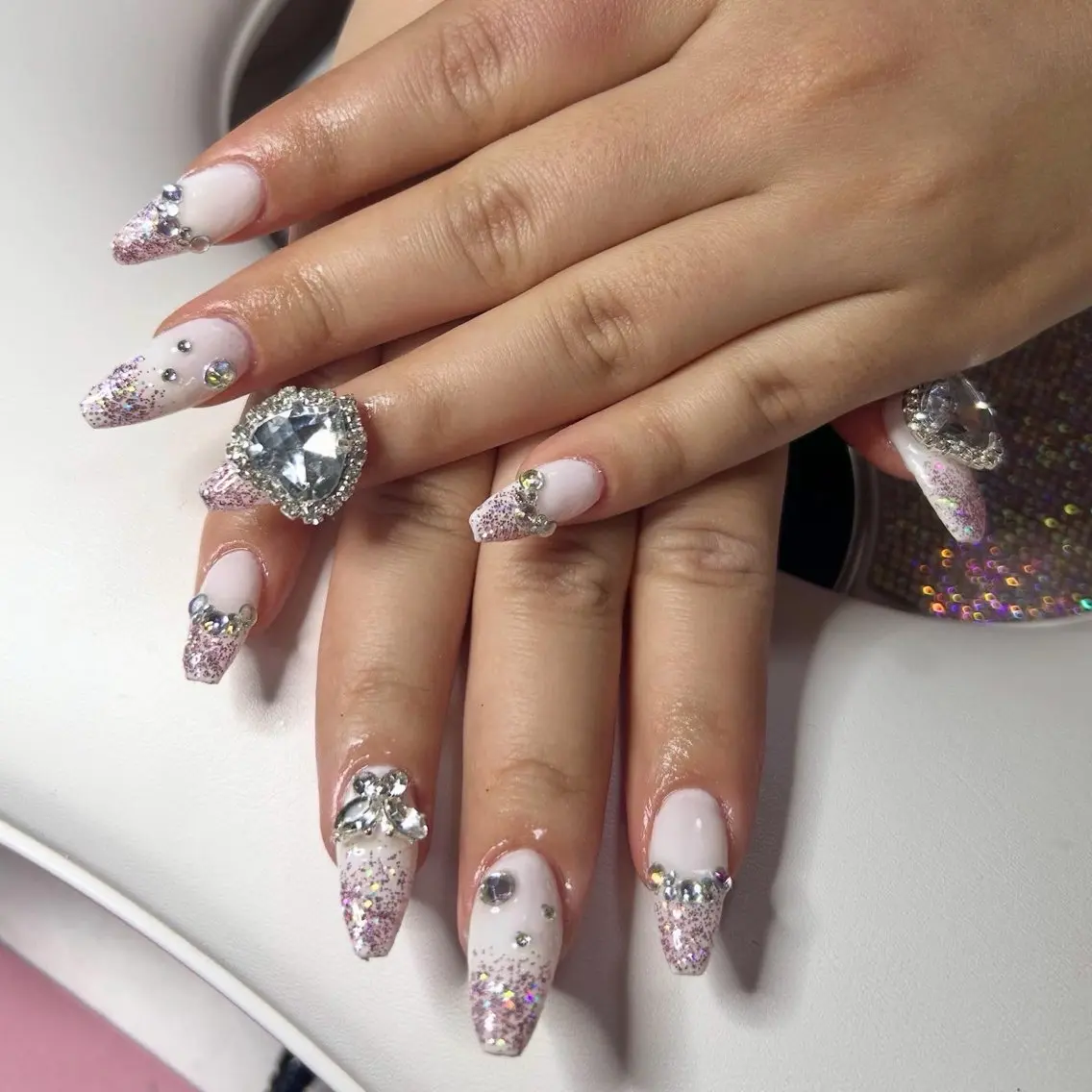 ネイル ラメ(グリッター) ラメグラデーション 持ち込み 【malunail】 まるねいるのネイルデザイン