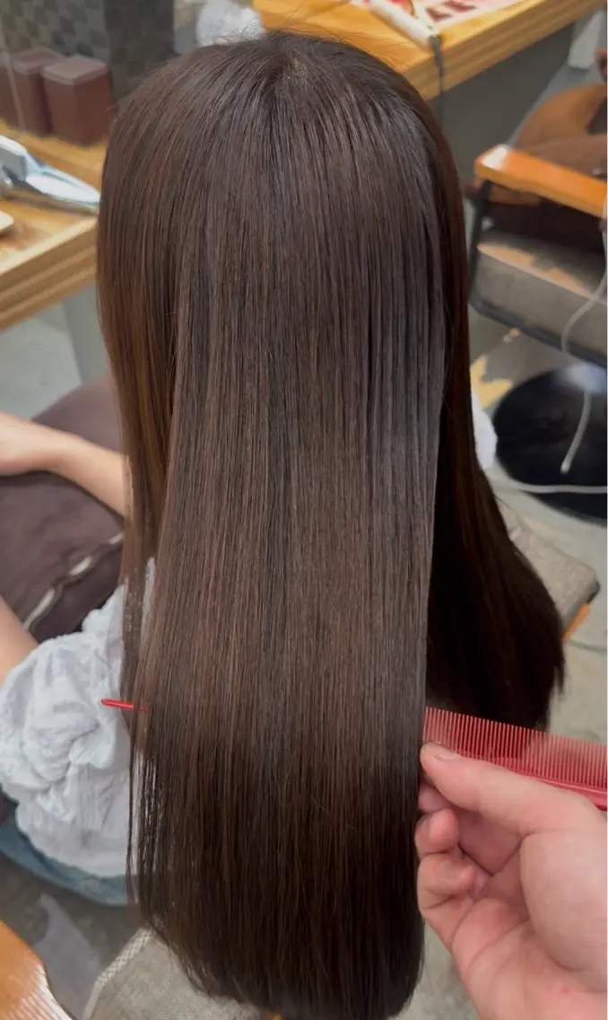 ロング カラー ヘアカラー 髪質改善JILL 🤍🩵AIのヘアスタイル