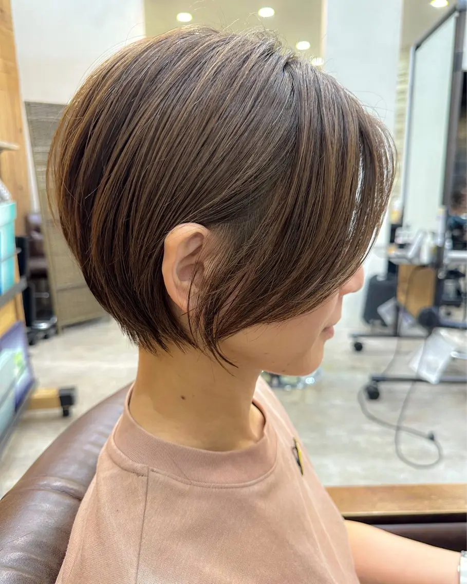 ショート カラー ショートヘア OAK溝の口 𖠋SHINYAのヘアスタイル