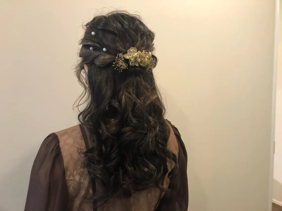 ヘアアレンジ 結婚式・ブライダル Hair&Make Nahoのマツエク・マツパデザイン