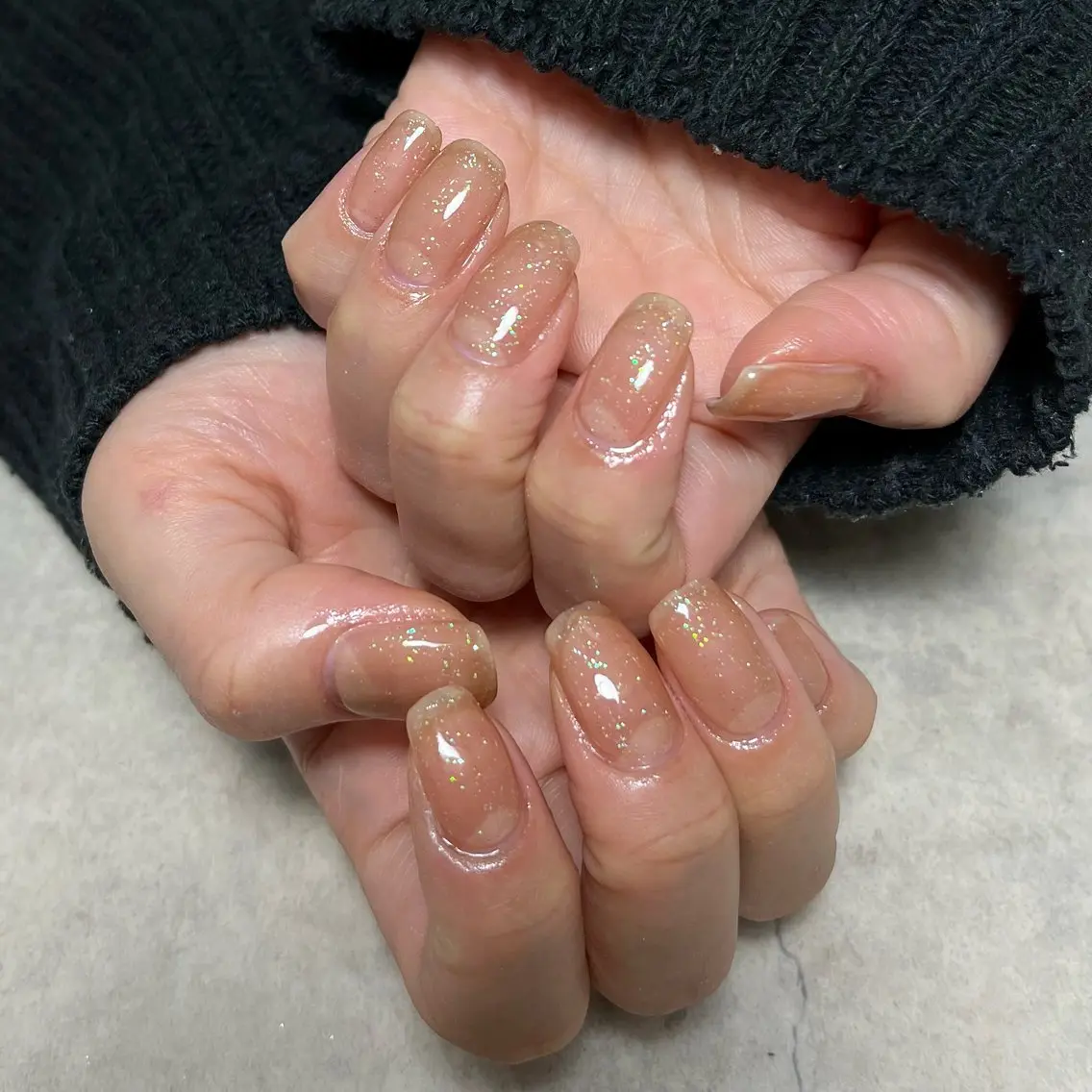 ネイル グリーン ハンドネイル vegh. nail／阿波座のネイルデザイン