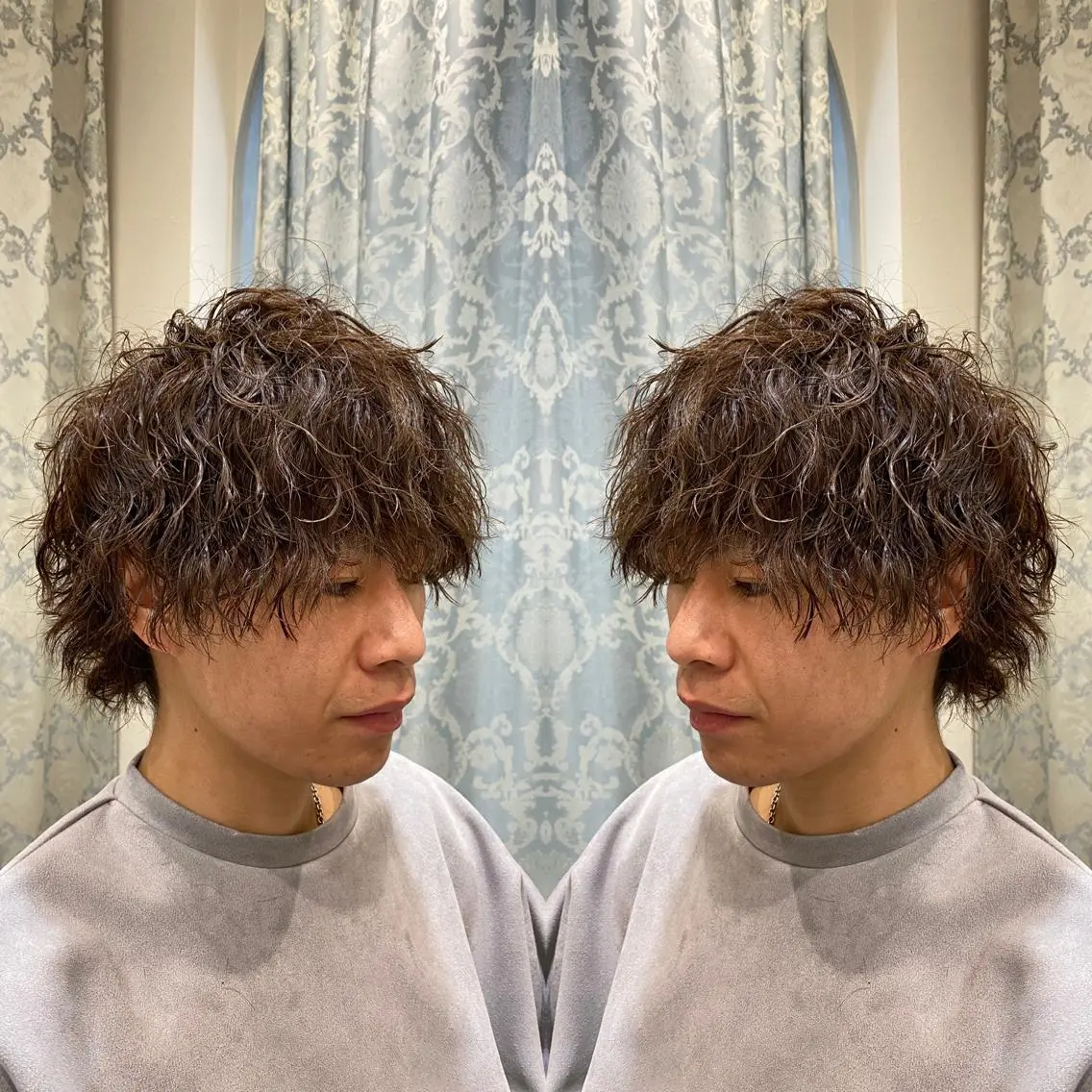 メンズ人気クーポン今だけメンズパーマ😊ツイストスパイラルや波巻き、フェザーパーマ、サーフカールなんでもOKです🔥の写真