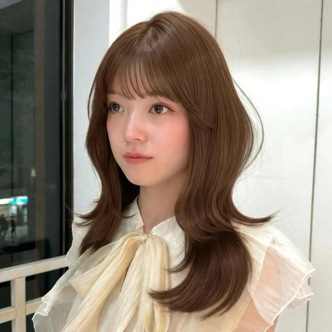 ロング カラー ブリーチ ダブルカラー ブリーチなしカラー 髪質改善 レイヤーカット カット ヘアカラー トリートメント まろやか艶ベージュ 🧸🧚Honoのヘアスタイル