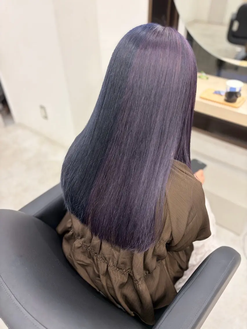 ロング カラー ツートーンカラー カット ヘアカラー EIGHT札幌 🩷Haruka🩷のヘアスタイル
