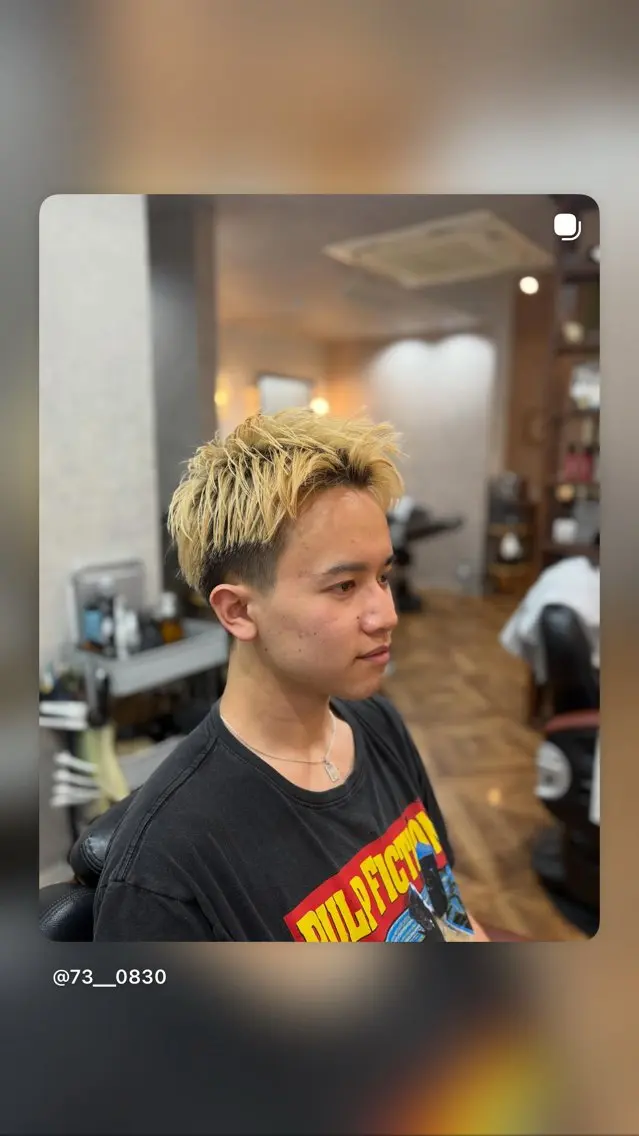 ショート メンズ 那須 正昭のヘアスタイル