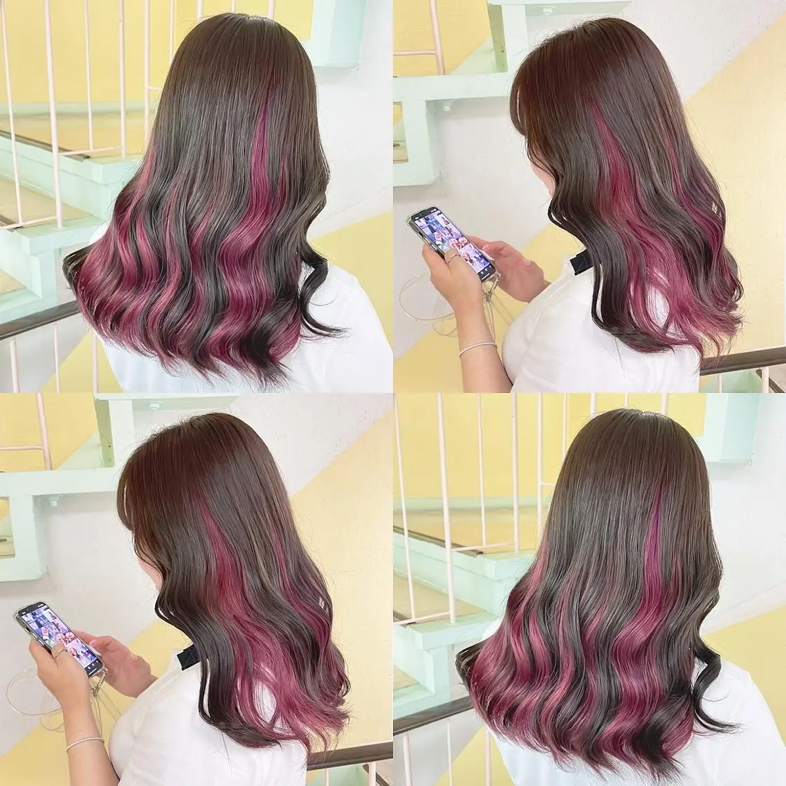 カラー ヘアカラー トリートメント 渋谷:インナーカラー ／🍒エリカ🍒のヘアスタイル