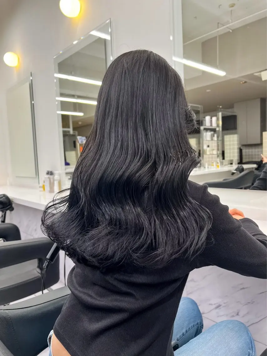セミロング カラー ヘアアレンジ Over hair_ misakiのヘアスタイル