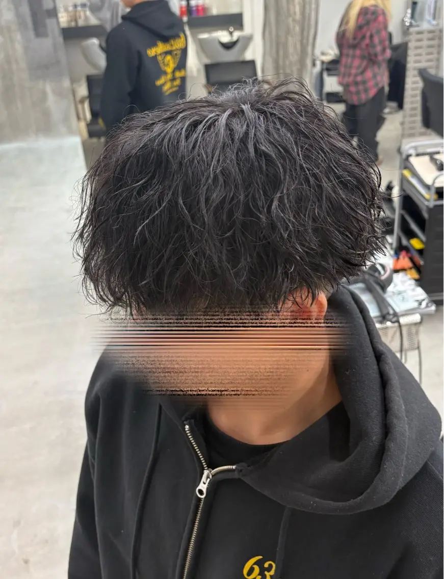 【メンズらしさ全開🔥】メンズカット＋ツイストスパイラルパーマの写真