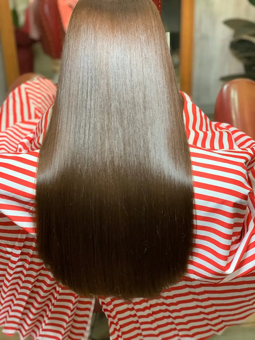 ロング パーマ カット 縮毛矯正 西院LOOP sayakaのヘアスタイル