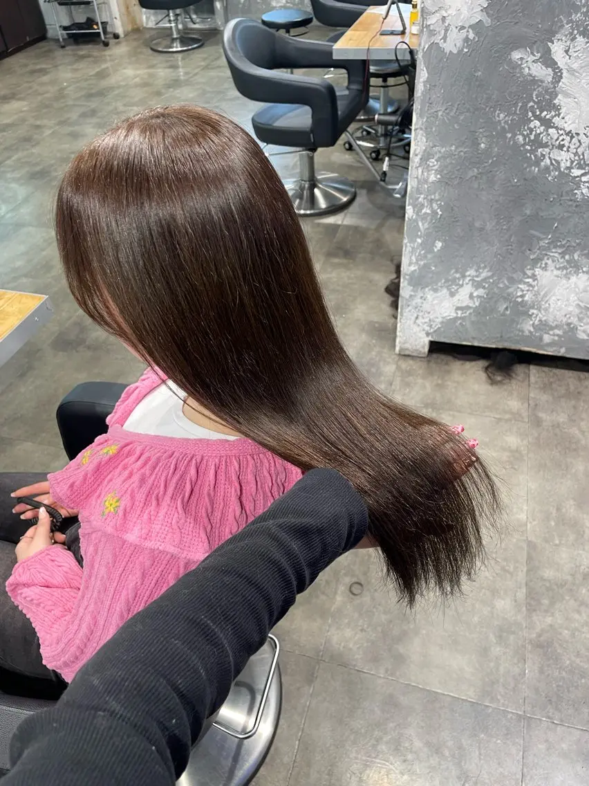 ロング カラー ヘアカラー ハイトーン 横浜💞ミオのヘアスタイル