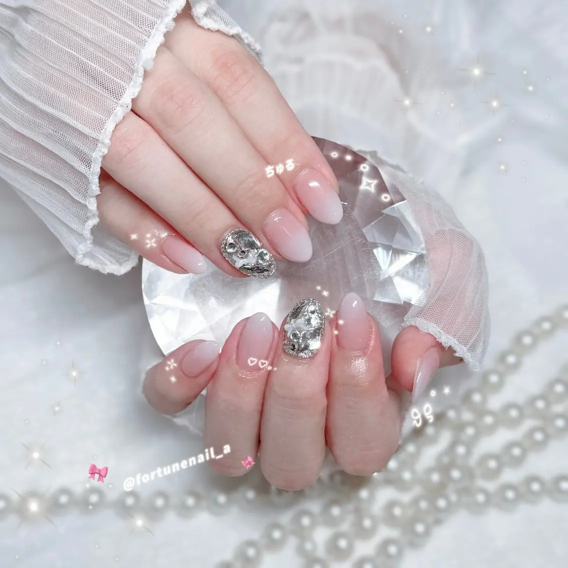 ネイル ハンドネイル ✩.*🎀 aoi🎀のネイルデザイン