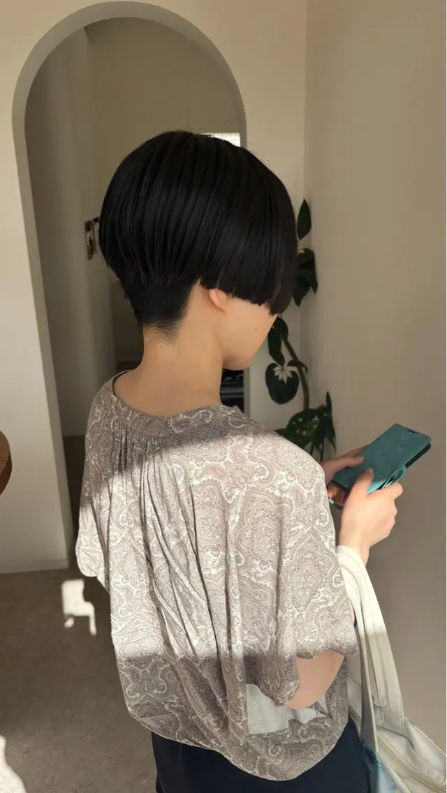 ショート カット トリートメント 能勢 莉里花のヘアスタイル