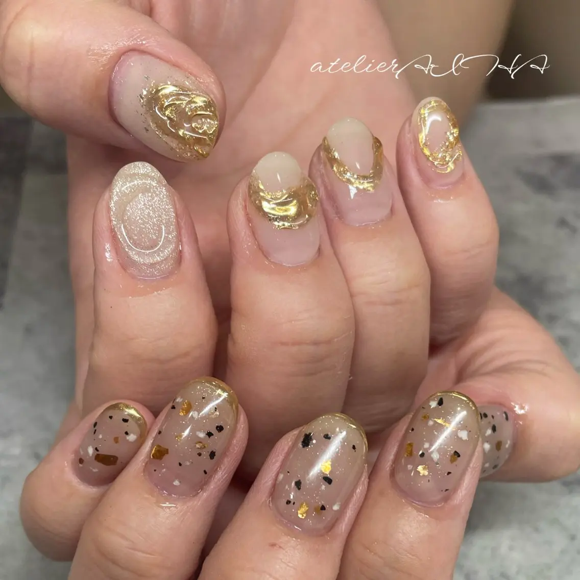 ネイル ハンドネイル アトリエAIHA★ フィルイン推奨サロンのネイルデザイン