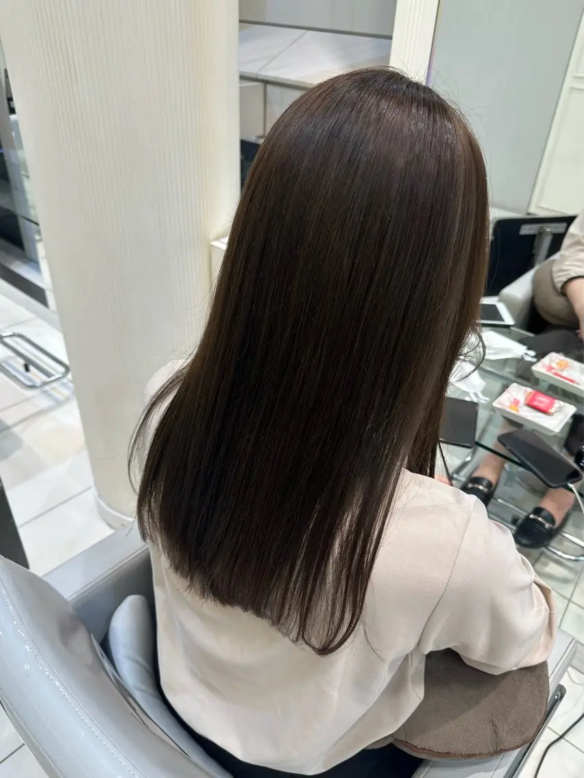 セミロング カット ヘアカラー トリートメント ︎︎☁🧺チヒロ モデル募集🧺︎︎☁のヘアスタイル