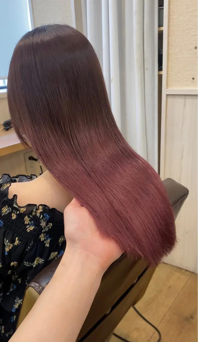 ミディアム カット ヘアカラー トリートメント NUMBER 天王寺YUYAのヘアスタイル
