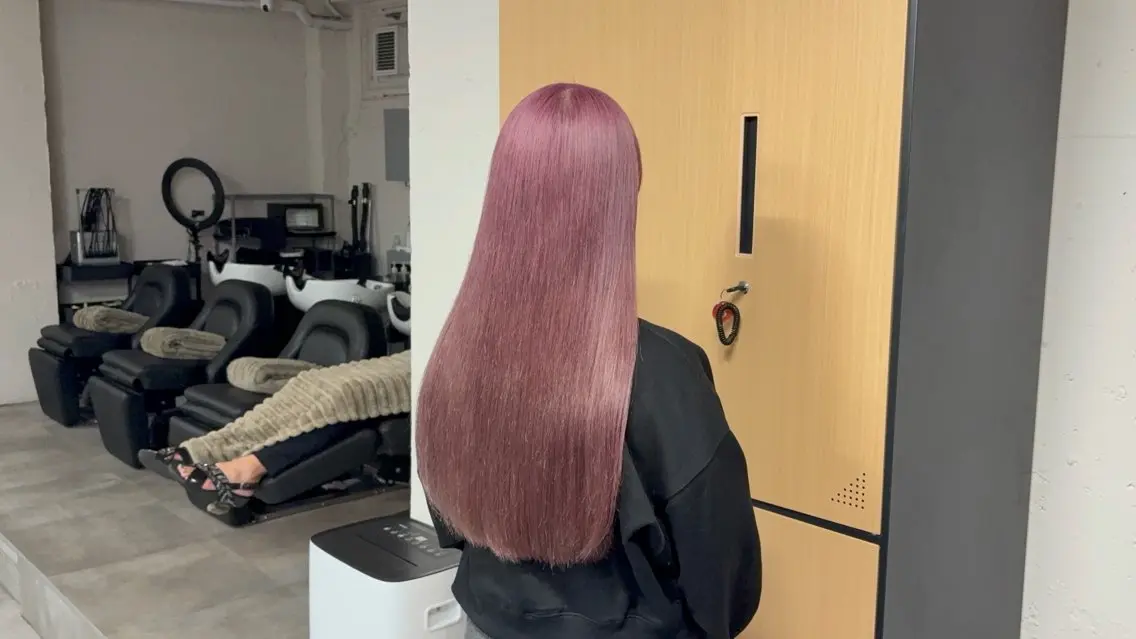 ロング ヘアカラー トリートメント tokute 中野真咲🐺のヘアスタイル