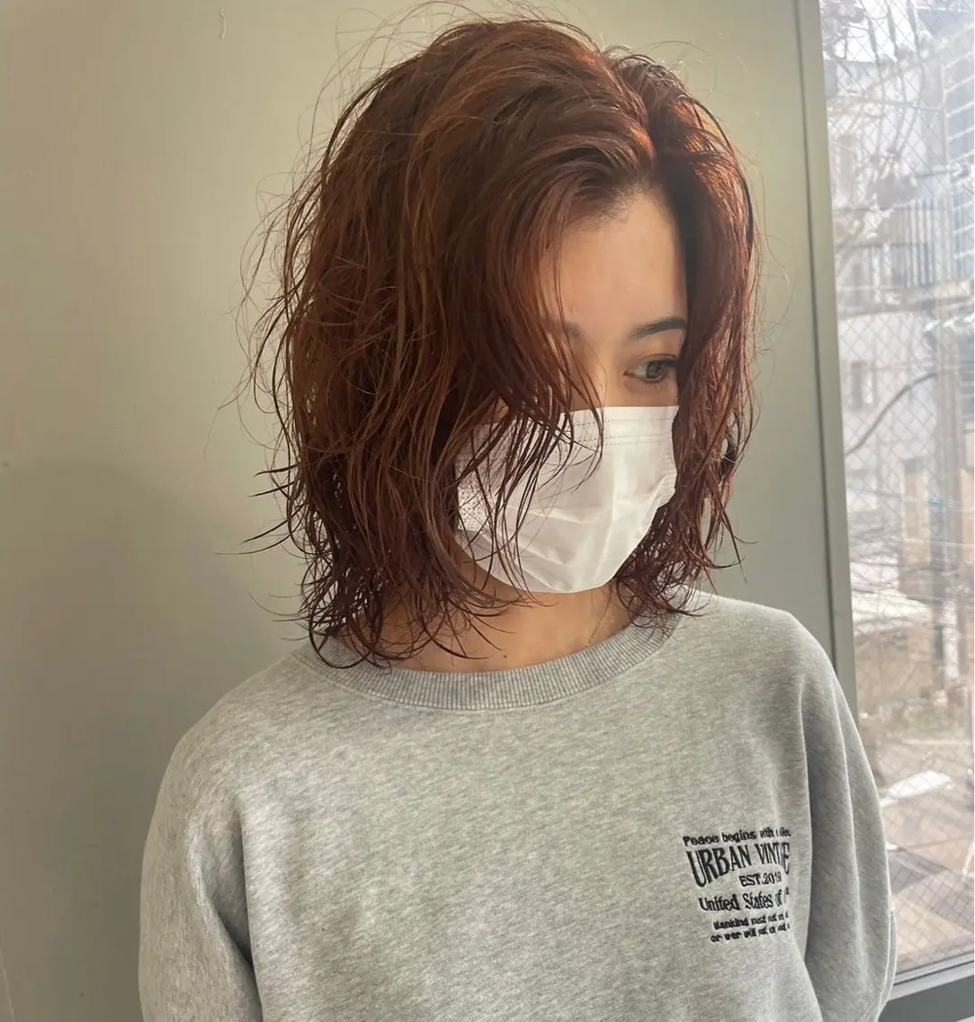 パーマ 心斎橋韓国ボブ 好原良真のヘアスタイル