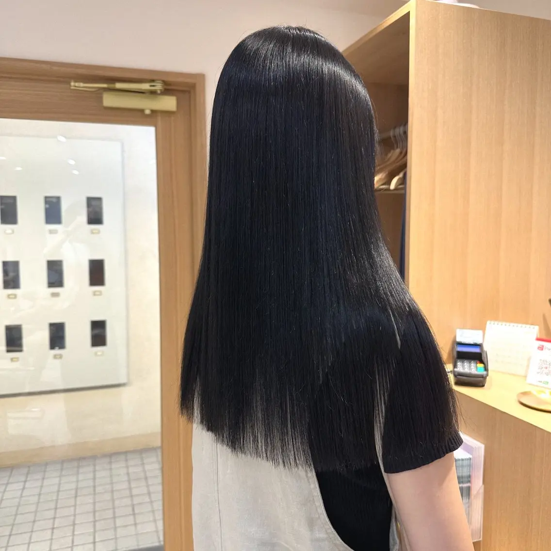 セミロング カラー カット 縮毛矯正 トリートメント 🌱加藤　胡太郎 /艶髪ストレート🌱のヘアスタイル