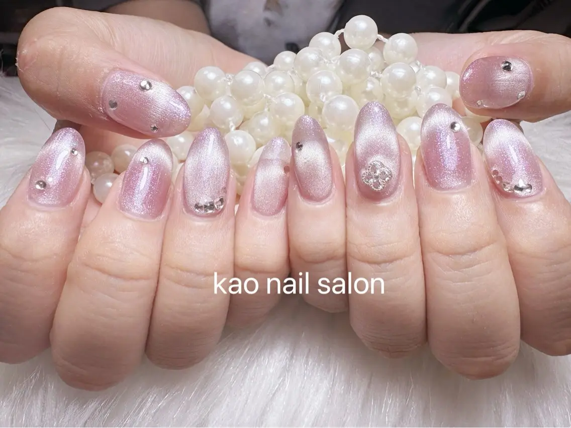 ネイル ハンドネイル kao nail マグネット/長さだしのネイルデザイン