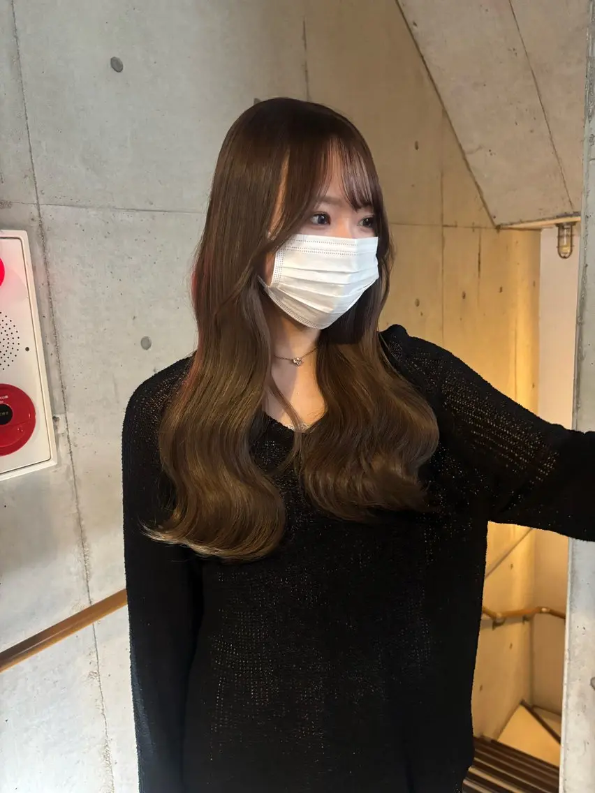 ロング カラー ベージュカラー ブリーチ ヘーゼル ヘアカラー Hair CALON /ほのかのヘアスタイル