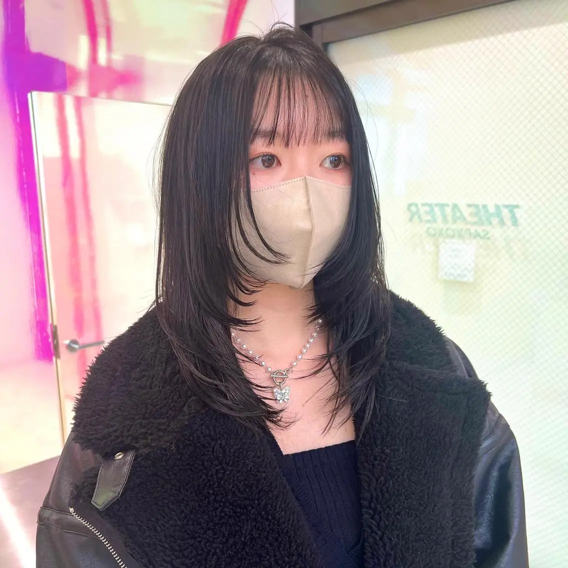 ミディアム カラー パーマ ヘアアレンジ メンズ キッズ ネイル マツエク・マツパ アイブロウ KANAMI 🌏のヘアスタイル