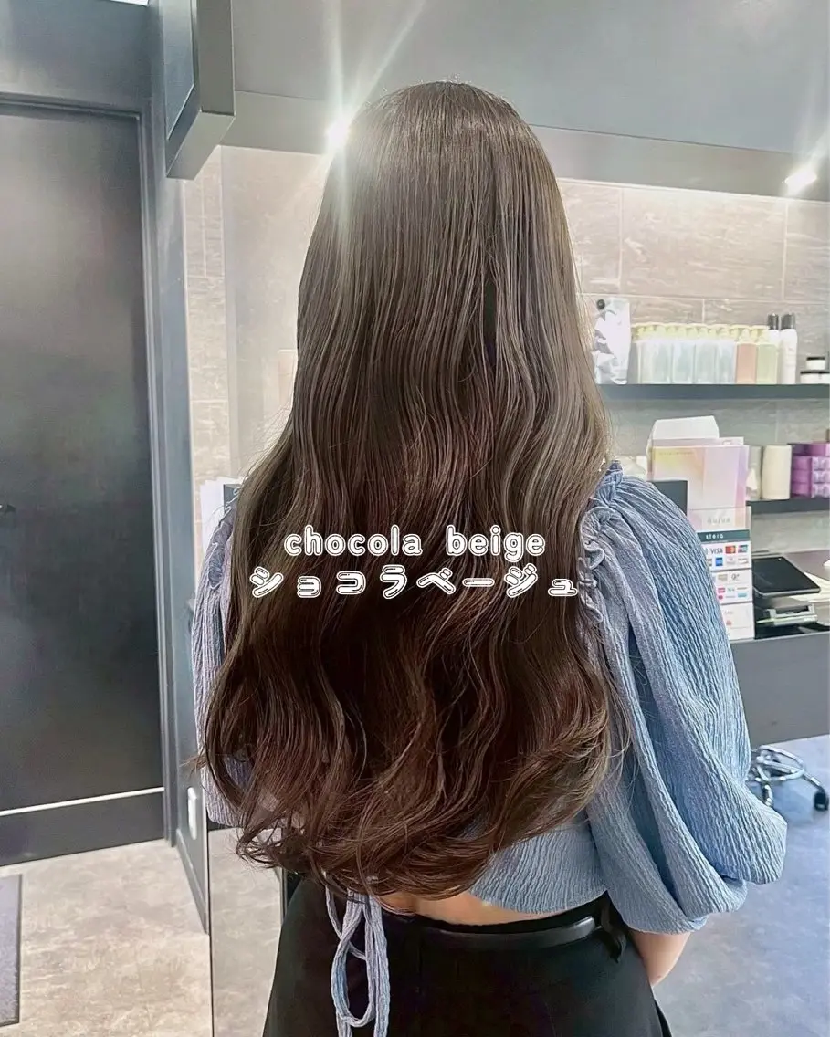 ロング ヘアカラー 🧸ダブルカラー/ベ ージュ🍪さりなのヘアスタイル