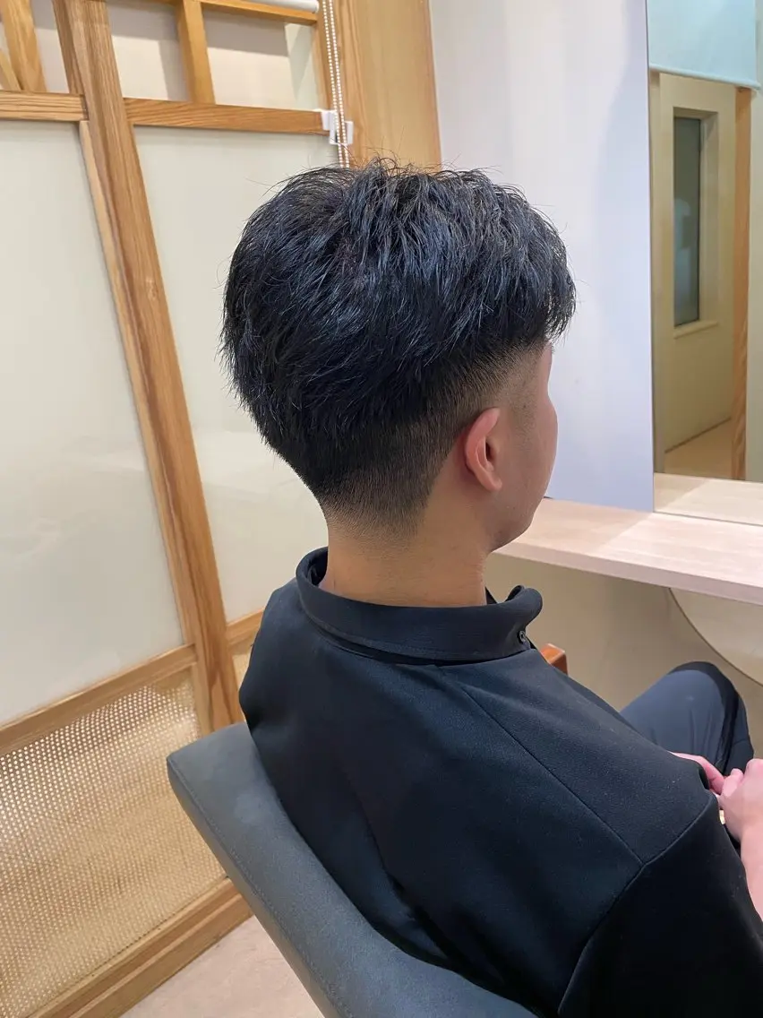 ショート メンズ フェードカット メンズパーマ特化型 ✂️Yusuke✂️のヘアスタイル