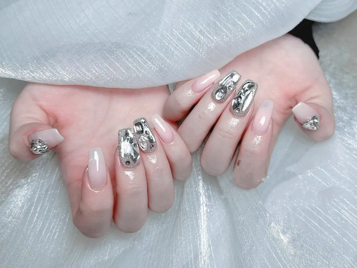 ネイル アートネイル グラデーション マグネットネイル スカルプネイル AME29 Nail ネイルサロンのネイルデザイン