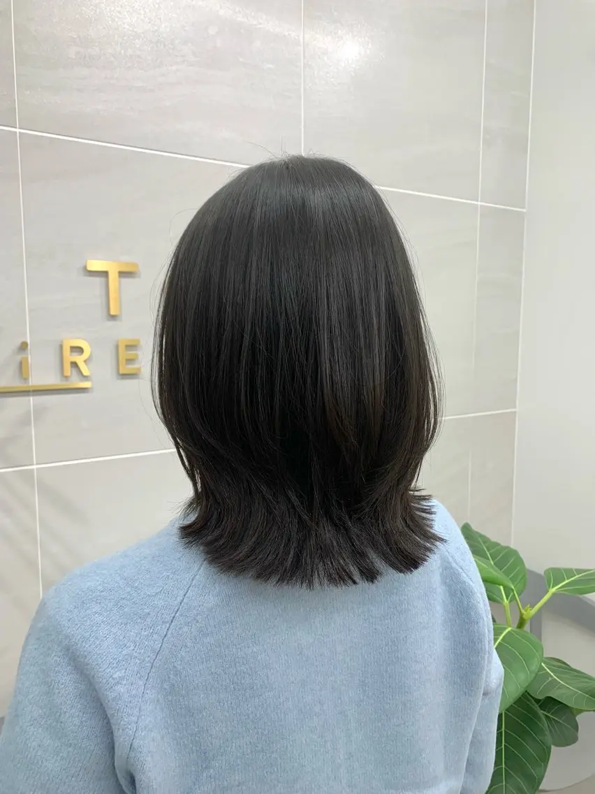 ミディアム レイヤーカット カット ヘッドスパ 本格ヘッドスパ🌿 ×ヘア　佐藤のヘアスタイル