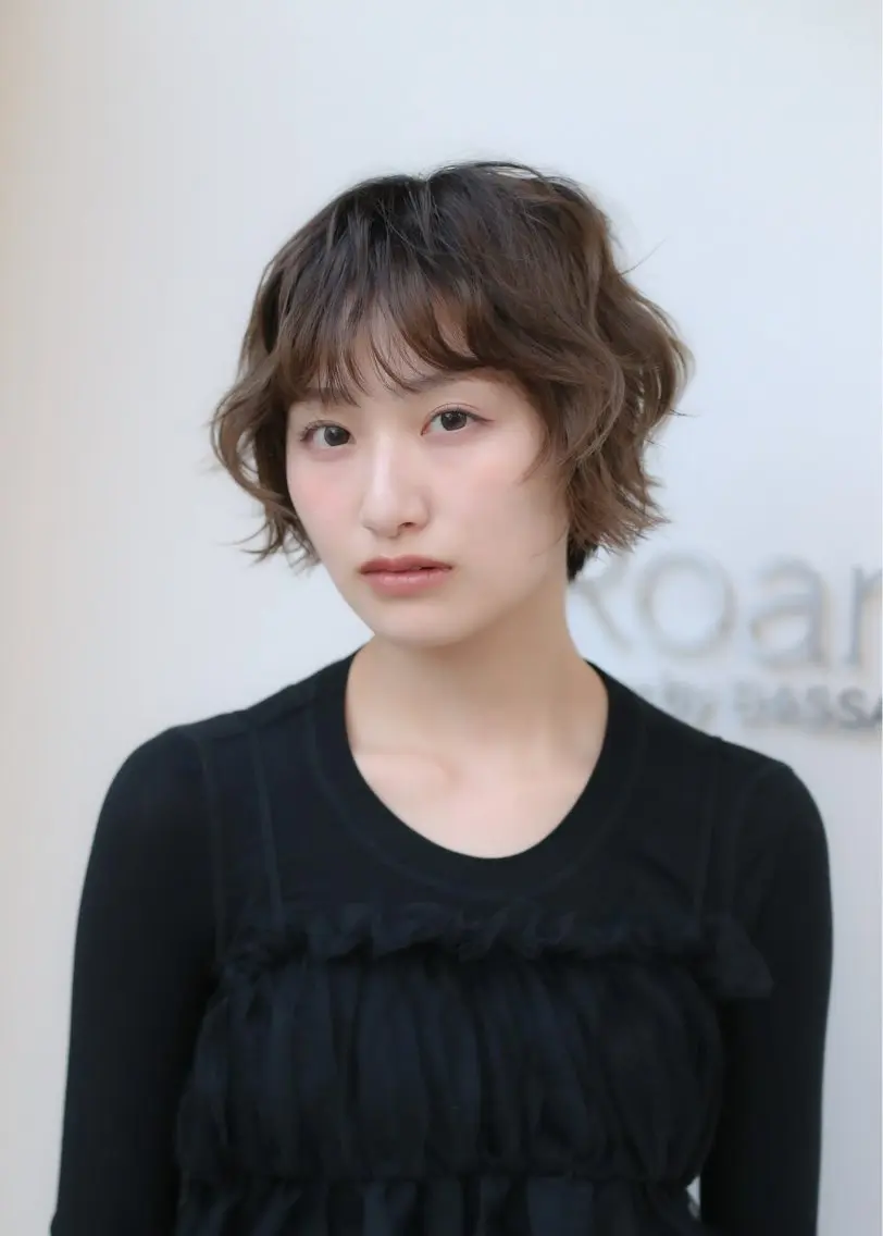 ショート パーマ パーマ カザマ🧤/パーマ /デジタルパーマのヘアスタイル