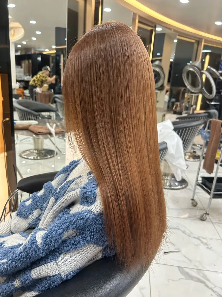 ロング ヘアカラー トリートメント Lapis渋谷　中村 越のヘアスタイル