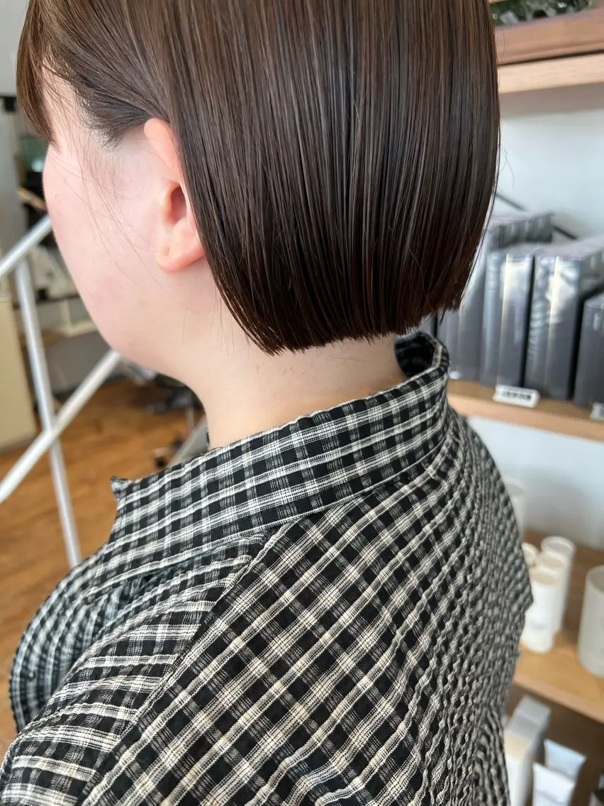 ミディアム カラー ベージュカラー 透明感カラー オリーブベージュ ボブ インナーカラー♡ Nanakoのヘアスタイル