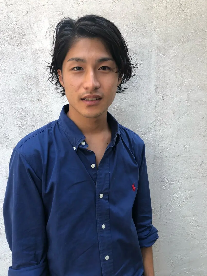 ショート パーマ メンズ カット Ash 中岡ゆうたの眉毛・アイブロウイメージ