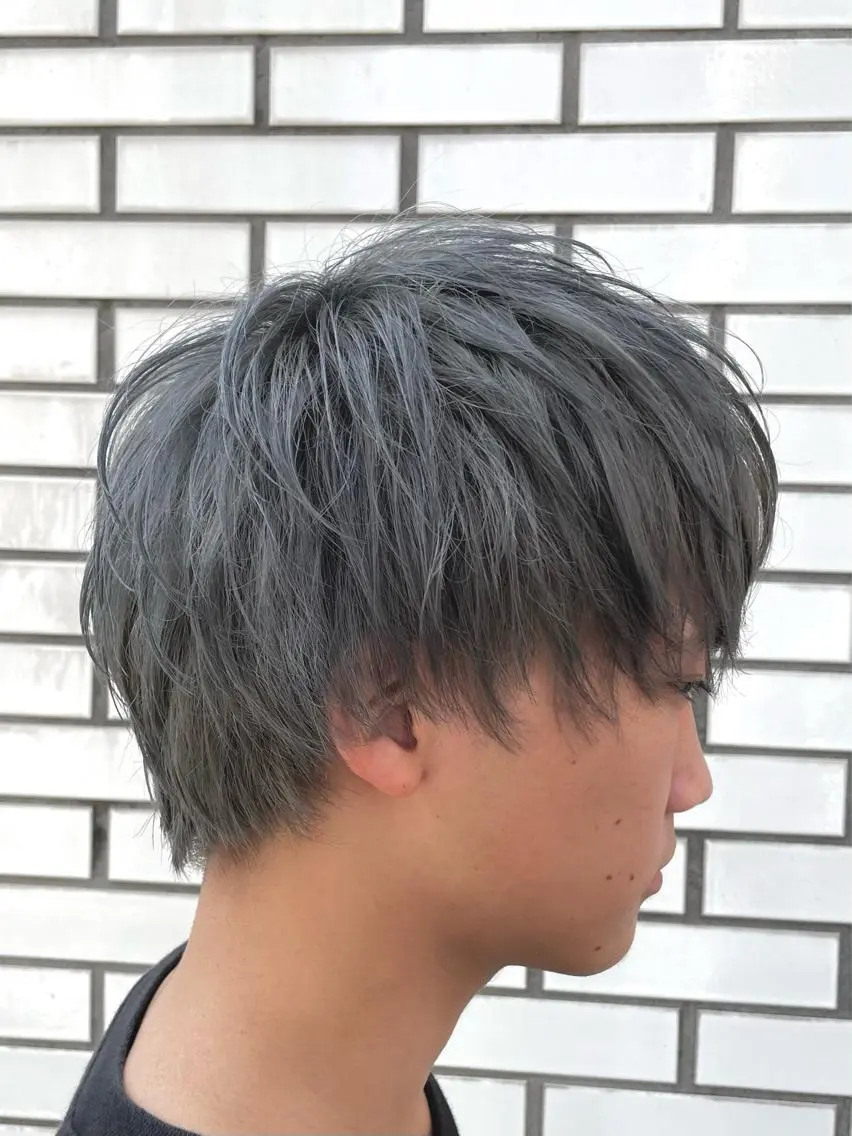 【メンズ限定】メンズカット＋ブリーチカラーorブリーチなしダブルカラー＋トリートメント＋眉カット＋ヘアセットの写真