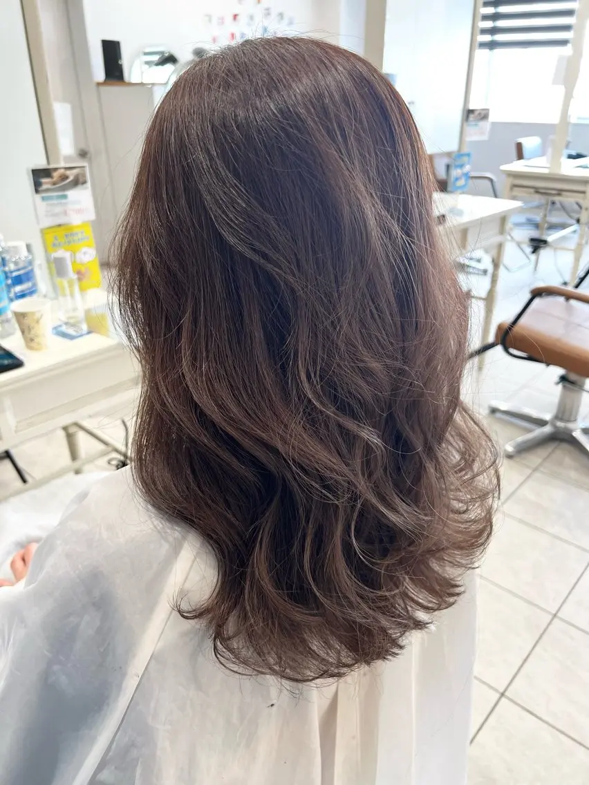 セミロング カラー カット ヘアカラー メンズカット/ ヘアカラー/ケイゴのヘアスタイル