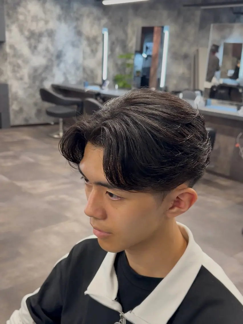 ミディアム パーマ メンズ カット パーマ 🇰🇷韓国ヘア/ パーマ特化🦋ヒロトのヘアスタイル