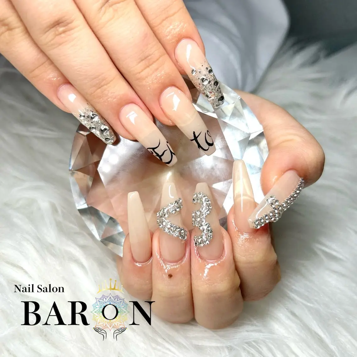 ネイル ハート ♛︎BARON♛︎ SUMIRE.のネイルデザイン